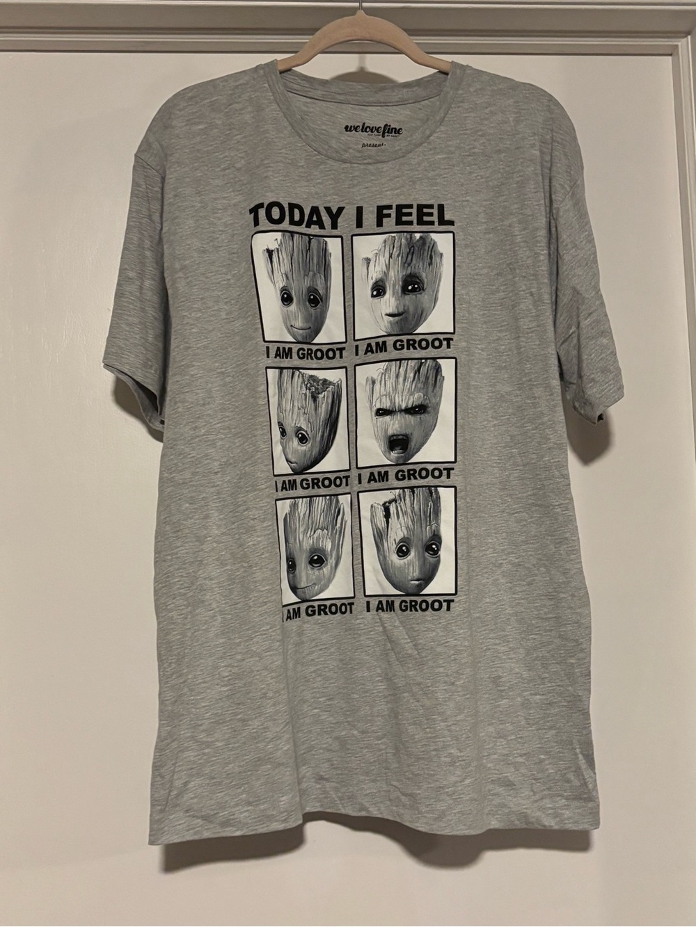 We Love Fine guardians of galaxy 'Today I Feel - I Am Groot' Graphic Tee marvel